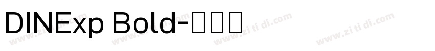 DINExp Bold字体转换